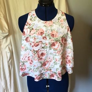 Guess flowy floral tank Medium